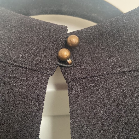 Black, bell sleeves black dress. - Picture 6 of 6